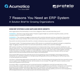 7 Reasons You Need an ERP System 