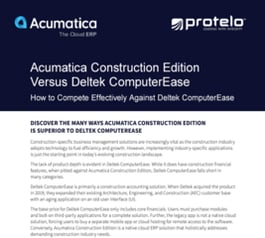 Acumatica Construction Edition Versus Deltek ComputerEase