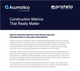 Construction Metrics That Really Matter 