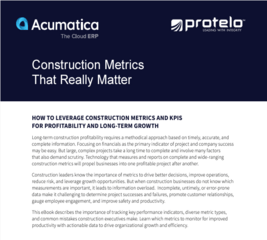Construction Metrics That Really Matter