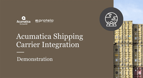 acumatica shipping carrier integration overview