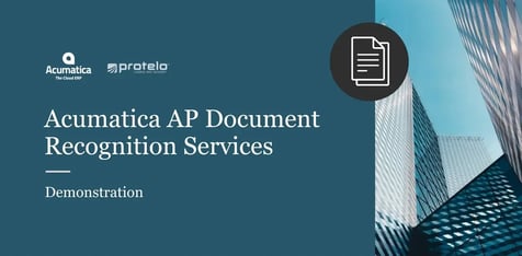 acumatica ap document recognition services