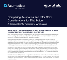 Comparing Acumatica and Infor CSD