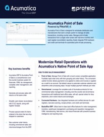 Acumatica Point of Sale