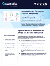 Acumatica Project Planning and Resource Management