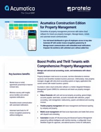 Acumatica Construction Edition for Property Management