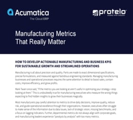 Manufacturing Metrics That Really Matter