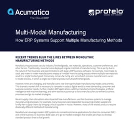 Multi-Modal Manufacturing