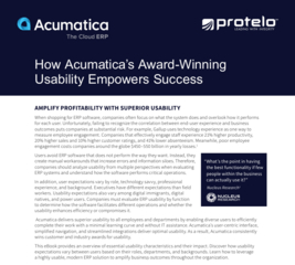 How Acumatica’s Award-Winning Usability Empowers Success