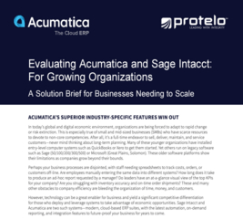 Evaluating Acumatica and Sage Intacct