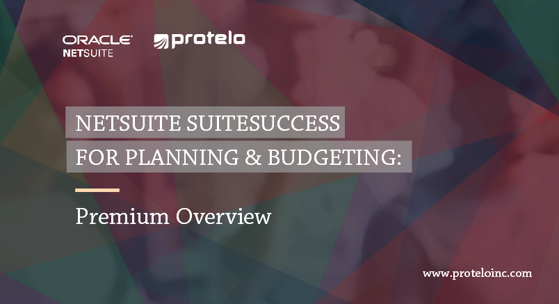 NetSuite Suitesuccess for Planning & Budgeting